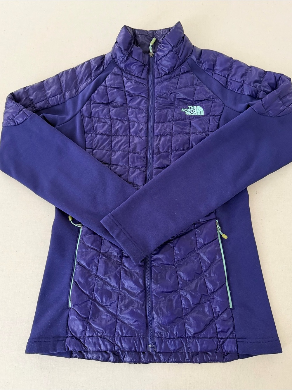 The North Face Girls' Deep Purple Quilted Hybrid Jacket